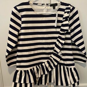 Jcrew ruffle shirt